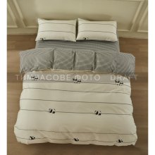 Комплект постільної білизни Ardesto Gloria, полуторний, підковдра/простирадло/2 наволочки, 100% бавовна, сатин, півонії, синій (ART1622PW)