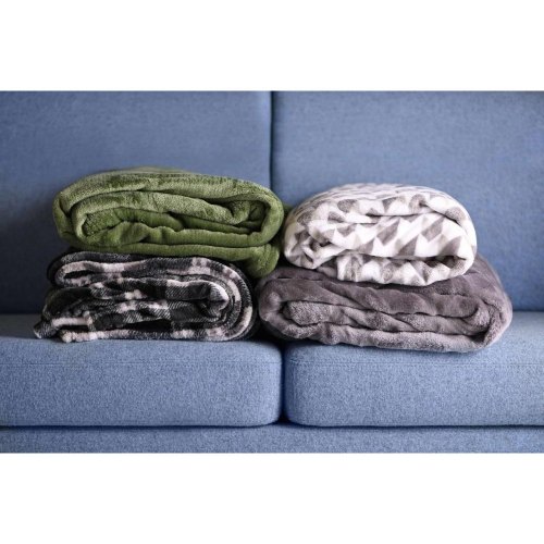 Плед Ardesto Flannel, 200х220см, 100% поліестер, клітинка, сірий (ART0102PB)