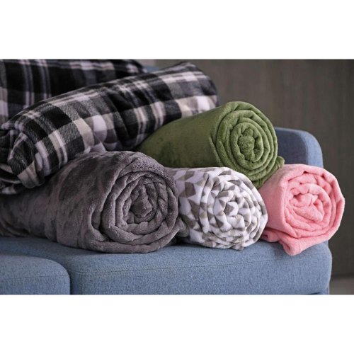 Плед Ardesto Flannel, 200х220см, 100% поліестер, клітинка, сірий (ART0102PB)