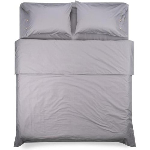 Простирадло на резинці Ardesto Mix&Match, 160х200+30см, 100% бавовна, сатин, сіре (ART1620FSD)