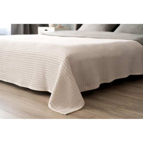 Плед Ardesto Pique, 160х230см, 100% бавовна, айворі (ART0816PI)