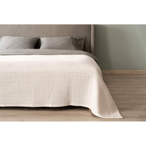 Плед Ardesto Pique, 160х230см, 100% бавовна, айворі (ART0816PI)