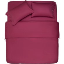 Простирадло на резинці Ardesto Mix&Match, 180x200+30см, 100% бавовна, сатин, бордове (ART1820FSR)