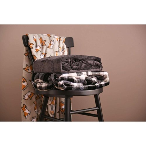Плед Ardesto Flannel, 160х200см, 100% поліестер, коргі (ART0109PB)
