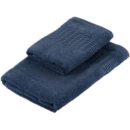 Набір рушників махрових Ardesto Lotus, 50х90см, 70х140см, 2шт, 100% бавовна, синій (ART2357NA)