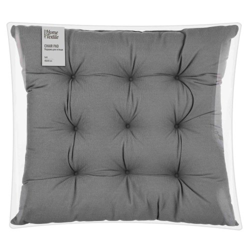 Подушка для стільця Ardesto Soft, 40х40см, 100% поліестер, сіра (ART03SG)