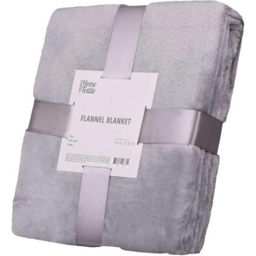 Плед Ardesto Flannel, 200х220см, 100% поліестер, сірий (ART0204SB)