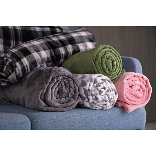 Плед Ardesto Flannel, 200х220см, 100% поліестер, сірий (ART0204SB)