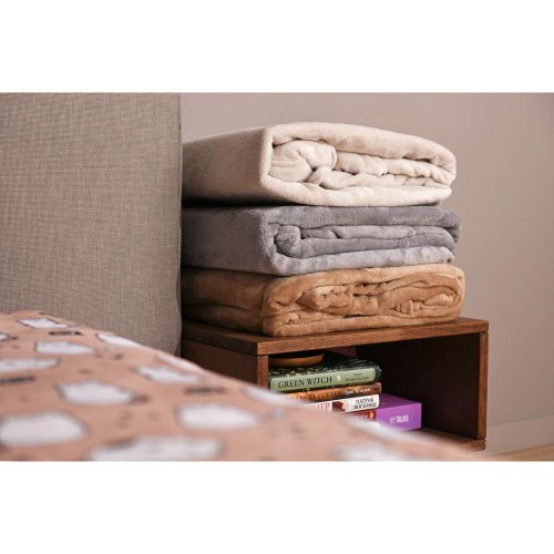 Плед Ardesto Flannel, 200х220см, 100% поліестер, сірий (ART0204SB)