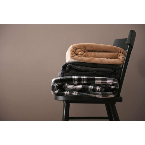 Плед Ardesto Flannel, 160х200см, 100% поліестер, темно-сірий (ART0210SB)