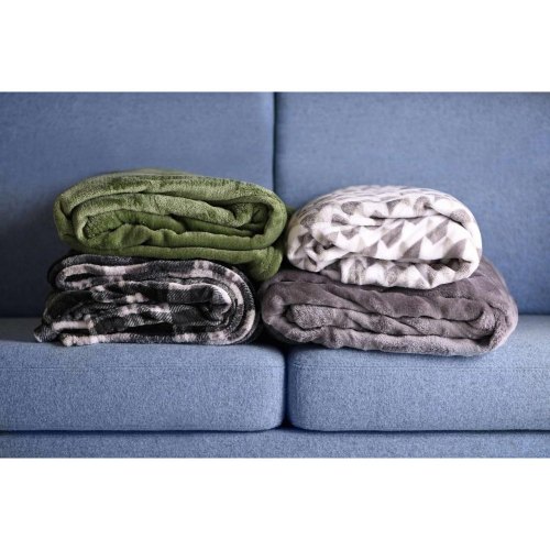 Плед Ardesto Flannel, 160х200см, 100% поліестер, темно-сірий (ART0210SB)