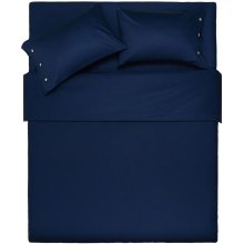 Простирадло Ardesto Mix&Match, 240x260см, 100% бавовна, сатин, синє (ART2426FSN)