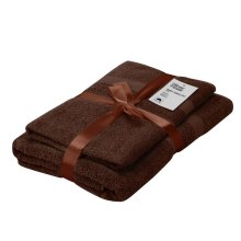 Набір рушників махрових Ardesto Splendid, 50х90см, 70х140см, 2шт, 100% бавовна, коричневий (ART2359BR)