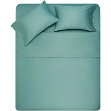 Комплект постільної білизни Ardesto Mix&Match, двоспальний, підковдра/простирадло/2 наволочки, 100% бавовна, сатин, зелений (ART2022SG)