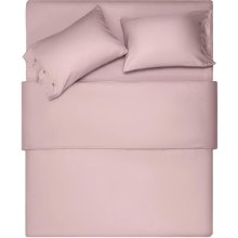 Комплект постільної білизни Ardesto Mix&Match, полуторний, підковдра/простирадло/2 наволочки, 100% бавовна, сатин, рожевий (ART1622SP)