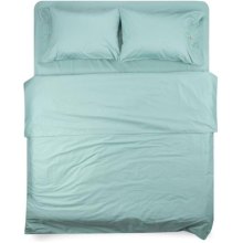 Простирадло Ardesto Mix&Match, 180х240см, 100% бавовна, сатин, зелене (ART1824FSG)