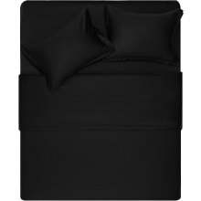 Підковдра Ardesto Mix&Match Premium, 200х220см, 100% бавовна, сатин, чорна (ART2022DVL)