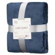 Плед Ardesto Flannel, 200х220см, 100% поліестер, темно-синій (ART0220SB)