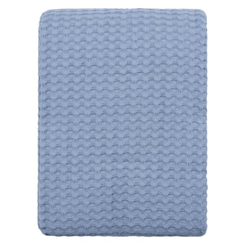 Плед Ardesto Pique, 160х230см, 100% бавовна, блакитний (ART0816PB)