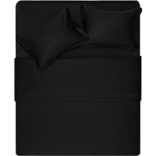 Простирадло Ardesto Mix&Match Premium, 240x260см, 100% бавовна, сатин, чорне (ART2426FSL)