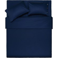 Простирадло Ardesto Mix&Match, 180х240см, 100% бавовна, сатин, синє (ART1824FSN)