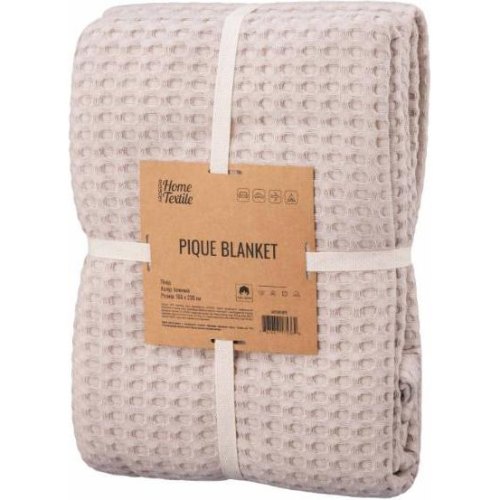 Плед Ardesto Pique, 160х230см, 100% бавовна, бежевий (ART0816PE)