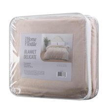 Покривало Ardesto Delicate, 160х200см, 100% поліестер, бежеве (ART0201DE)