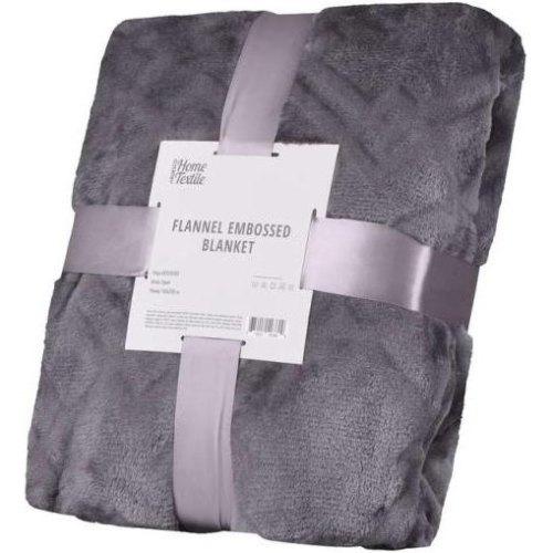 Плед Ardesto Embossed, 160х200см, 100% поліестер, сірий (ART0303EB)