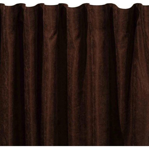 Штора Ardesto, 150х270см, мікровелюр, 100% поліестер, коричнева (ART1010BR)