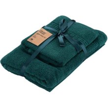 Набір рушників махрових Ardesto Lotus, 50х90см, 70х140см, 2шт, 100% бавовна, темно-зелений (ART2357EM)