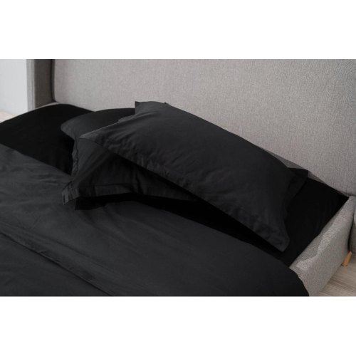 Простирадло Ardesto Mix&Match Premium, 180х240см, 100% бавовна, сатин, чорне (ART1824FSL)