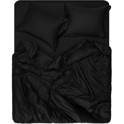 Простирадло Ardesto Mix&Match Premium, 180х240см, 100% бавовна, сатин, чорне (ART1824FSL)