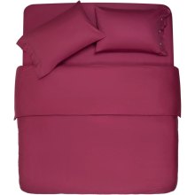 Простирадло Ardesto Mix&Match, 180х240см, 100% бавовна, сатин, бордове (ART1824FSR)