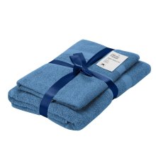 Набір рушників махрових Ardesto Splendid, 50х90см, 70х140см, 2шт, 100% бавовна, блакитний (ART2359BL)