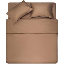 Простирадло Ardesto Mix&Match, 240x260см, 100% бавовна, сатин, коричневе (ART2426FSH)