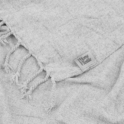 Плед Ardesto Chenille, 140х190см, 100% поліестер, світло-сірий (ART0201CH)