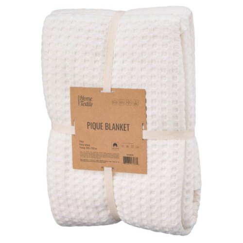 Плед Ardesto Pique, 220x230см, 100% бавовна, айворі (ART0822PI)