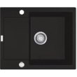 Мийка кухонна Franke Maris MRG 611-62, накладна, прямокутна, одна чаша, з крилом, фраграніт, онікс (114.0381.006)