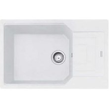 Мийка кухонна Franke Urban UBG 611-78 XL, накладна, прямокутна, одна чаша, з крилом, фраграніт, біла (114.0701.801)