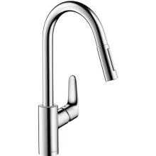 Змішувач для кухні Hansgrohe Focus M41, витяжний, 1 важіль, сталь (31815800)
