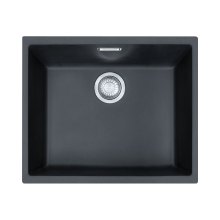 Мийка кухонна Franke Sirius SID 110-50, врізна, прямокутна, одна чаша, без крила, тектонайт, чорна (125.0395.602)