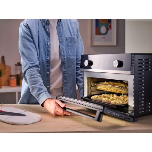 Мультипіч Tefal Easy Fry Oven Multifunctional, 1800Вт, механічне керування, 10 програм, пластик, чорна (FW606810)