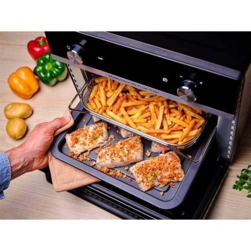 Мультипіч Tefal Easy Fry Oven Multifunctional, 1800Вт, механічне керування, 10 програм, пластик, чорна (FW606810)