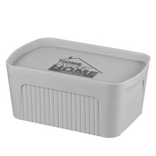 Ящик для зберігання Ardesto, з кришкою, 6л, пластик, сірий (ARHC2506G)