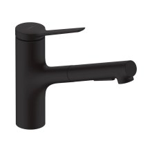 Змішувач для кухні Hansgrohe Zesis M33, витяжний, 1 важіль, матовий чорний (74800670)