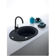 Змішувач для кухні Franke Lina, поворотний, 1 важіль, онікс (115.0626.020)