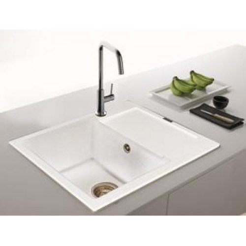 Мийка кухонна Franke Maris MRG 611-62, врізна, прямокутна, одна чаша, з крилом, фраграніт, сахара (114.0381.007)