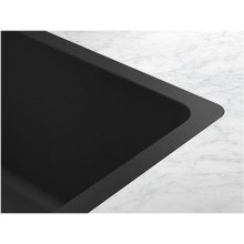 Мийка кухонна Franke Maris MRG 160, під стільницю, прямокутна, півтори чаші, без крила, фраграніт, онікс (125.0701.782)