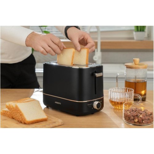 Тостер Ardesto T-F450B, 800Вт, пластик, 2 слоти, чорний