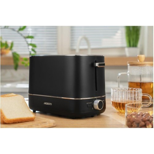 Тостер Ardesto T-F450B, 800Вт, пластик, 2 слоти, чорний
